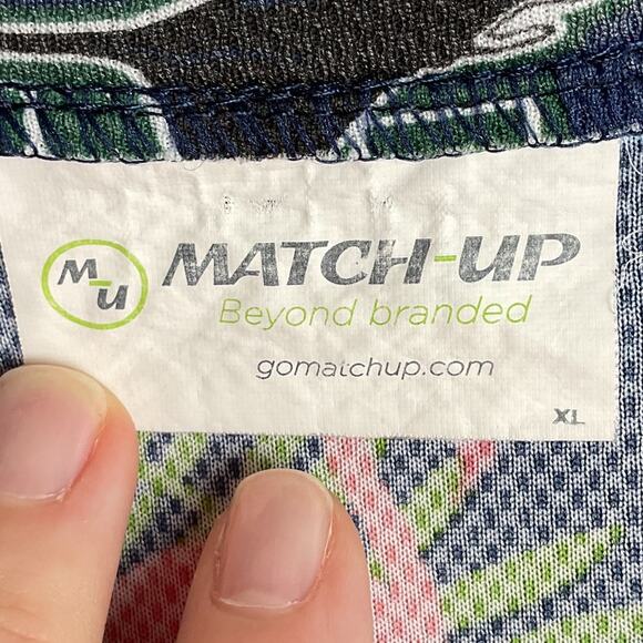 Match Up Mens Tampa Bay Rays Hawaiian Button Up Size XL - Picture 5 of 9